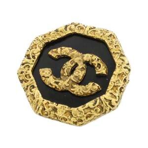 Chanel Brooch Black And Gold #256711C16B
